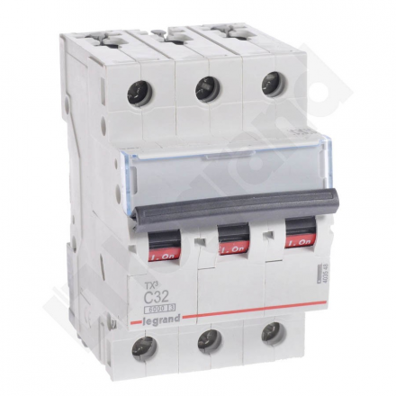 Wyłącznik nadprądowy Legrand RX3 C 32A 3P 403548