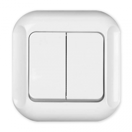 TIMEX TOPAZ Łącznik podwójny SCHODOWY podtynkowy biały WP-5/2Tb