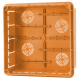 ELEKTRO-PLAST Puszka instalacyjna P/T 196×196 z pokrywą IP40 pomarańczowa 11.9