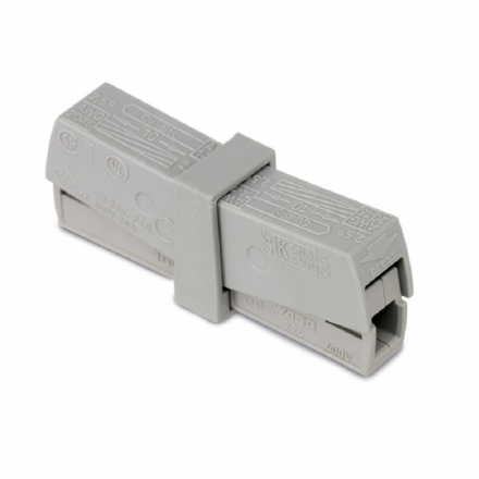 WAGO Złączka 2x 0,5-2,5mm2 jasnoszara 224-201 /50