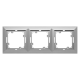 Ramka potrójna w kolorze srebrnym