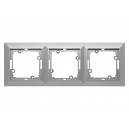 Ramka potrójna w kolorze srebrnym