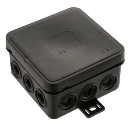 Viplast V7 Puszka natynkowa 100x100x41 IP54 czarna 037-05