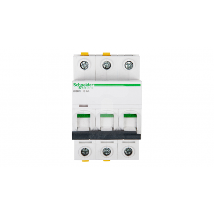 SCHNEIDER Wyłącznik nadprądowy 3P C 6A 6kA AC C60N A9K04306