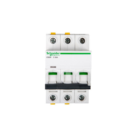 SCHNEIDER Wyłącznik nadprądowy 3P C 50A 6kA AC K60N A9K02350
