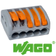 WAGO Szybkozłączka uniwersalna CLASSIC 5x0,08-4mm² z dźwigniami zwalniającymi 222-415 opak. 40 szt.