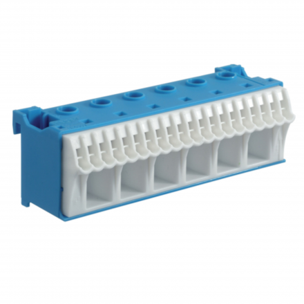 HAGER Blok samozacisków 63A 26-przyłączy KN26N niebieski