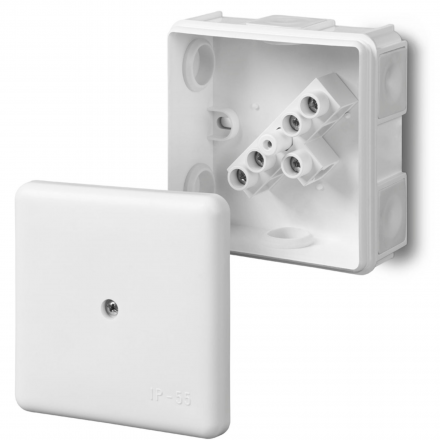 ELEKTRO-PLAST Puszka elektroinstalacyjna EP-LUX z wkładem natynkowa IP55 biała 0226-01