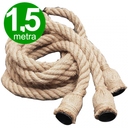 LEDIN Lampa Oprawa wisząca sznur jutowy konopny 1,5m 50W 3xE27 249891