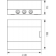 Elektro-Plast Rozdzielnica modułowa 1x8 natynkowa IP40 SRn-8/B (N+PE) 1.12