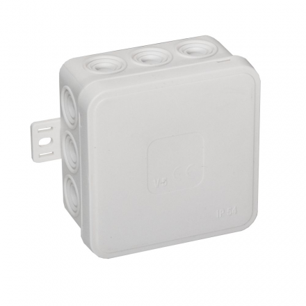 ViPLAST Puszka elektroinstalacyjna V5 odgałęźna natynkowa IP54 biała 035-01
