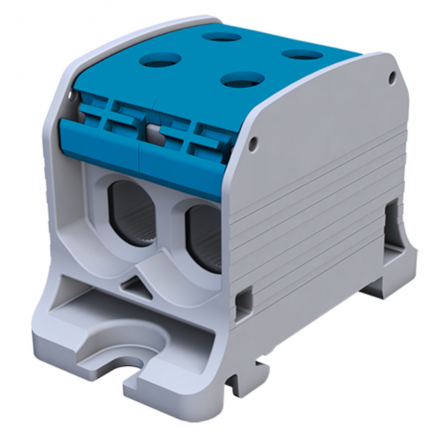 SIMET SIMBLOCK Złączka szynowa gwintowa Al/Cu 4x50mm² STB-50-2 niebieska 81002003