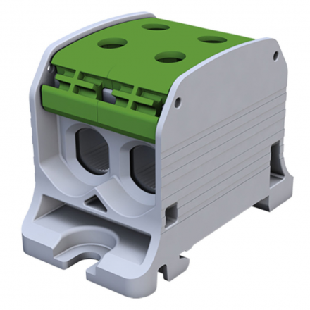 SIMET SIMBLOCK Złączka szynowa gwintowa Al/Cu 4x50mm² STB-50-2 zielona 81002005