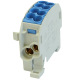 SIMET SIMBLOCK Blok rozdzielczy - odgałęźny Al/Cu 2x25mm² SCB-25 niebieski 81501003