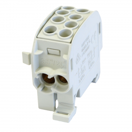 SIMET SIMBLOCK Blok rozdzielczy - odgałęźny Al/Cu25+35mm² SCB-35 szary 81502002