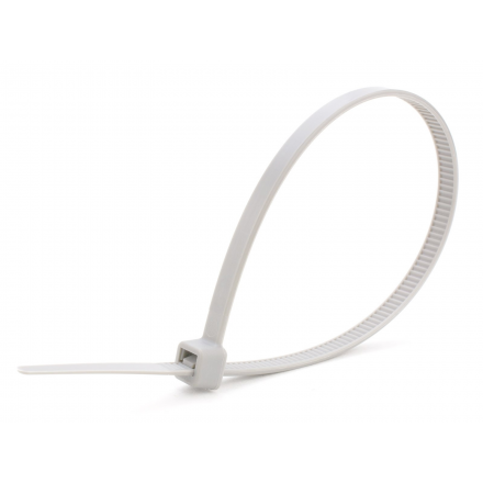 Opaska zaciskowa kablowa 3,6x250 mm 100 sztuk biała