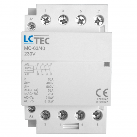 LC Stycznik modułowy 63A 4NO 230V MC-63/40