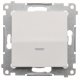 SIMON 54 Przycisk łącznik zwierny podświetlany do ramki biały DP1L.01/11