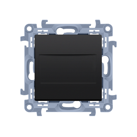 SIMON 10 Zaślepka z mostkiem do ramki czarny mat CPS.01/49