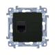 SIMON 10 Gniazdo komputerowe RJ45 kat.6 do ramki czarny mat C61.01/49