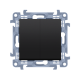 SIMON 10 Przycisk łącznik zwierny podwójny do ramki czarny mat CP2.01/49