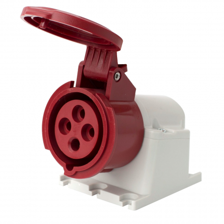 FAMATEL Gniazdo stałe 16A 4P IP44 400V / 23399
