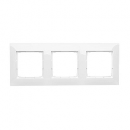 SIMON 54 Ramka potrójna gips-karton biała DRK3/11