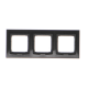 SIMON 54 Ramka potrójna karton-gips czarny mat DRK3/49