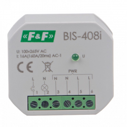 F&F Przekaźnik bistabilny 1P 16A 230V AC BIS-408-LED