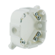 ELEKTRO-PLAST Puszka Instalacyjna N/T z zaciskami 1-4 mm, 88x88x38 mm, dekiel na 4 wkręty, IP44 VP-74 61.175