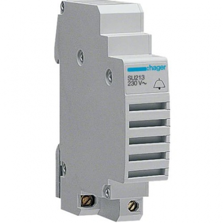 HAGER Dzwonek modułowy na szynę DIN 230V sygnalizator SU213