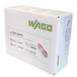 WAGO Szybkozłączka przelotowa 2x0,2-4mm WAGO 221-2411 opak. 60szt.