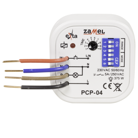 ZAMEL EXTA PCP-04 Przekaźnik czasowy do puszki 8 trybów