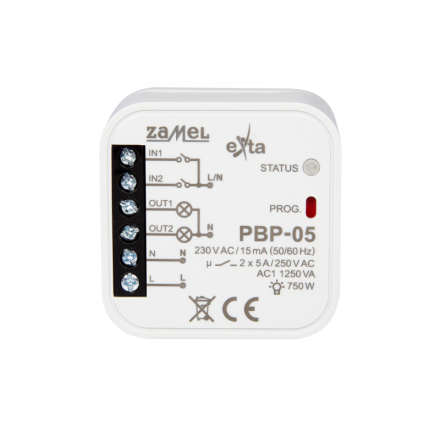 ZAMEL Przekaźnik bistabilny dopuszkowy 2Z 230V PBP-05
