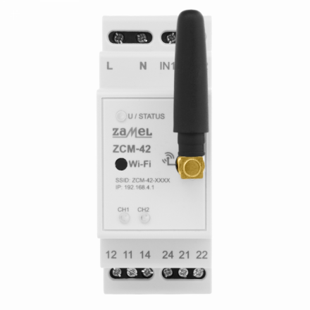 ZAMEL EXTA ZCM-42 Programator czasowy WIFI 2kanały