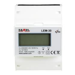 ZAMEL EXTA LEM-30 Licznik energii 3F LCD 100A