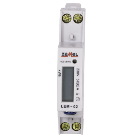 ZAMEL EXTA LEM-02 Licznik energii 1F LCD 50A