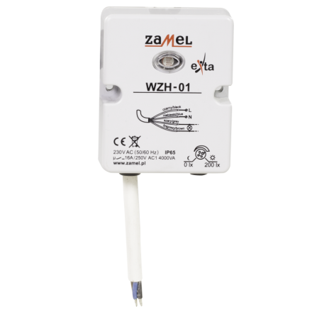 ZAMEL EXTA Wyłącznik zmierzchowy n/t 230V WZH-01