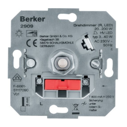 BERKER one.platform Mechanizm ściemniacz obrotowy LED 2909