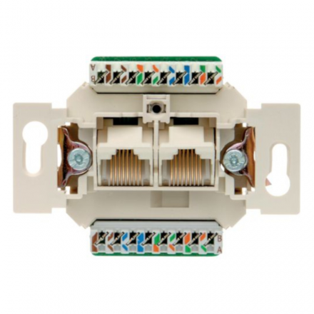 BERKER one.platform Mechanizm gniazdo teleinformatycze 2xRJ45 534576