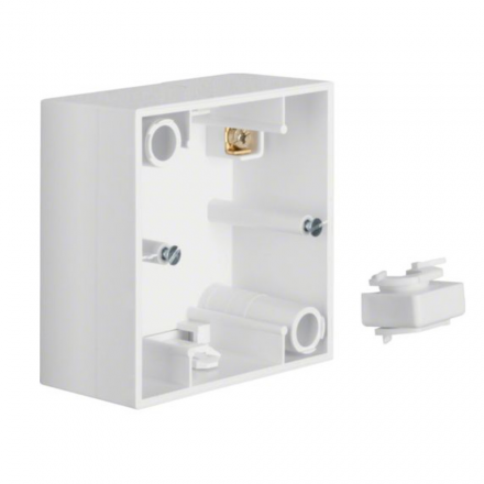 BERKER one.platform B.Kwadrat Puszka natynkowa 1x biała 5310419909