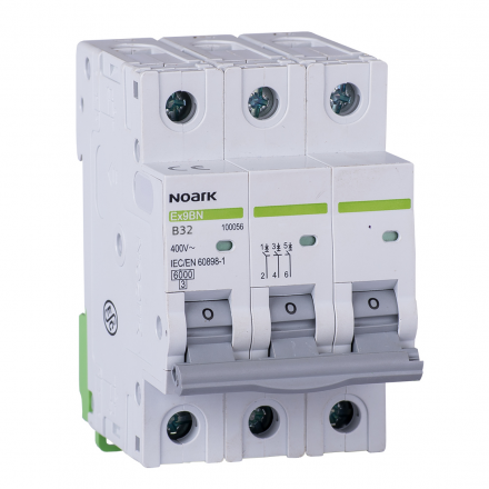 NOARK Wyłącznik nadprądowy 3P B 32A 6kA AC Ex9BN 100056
