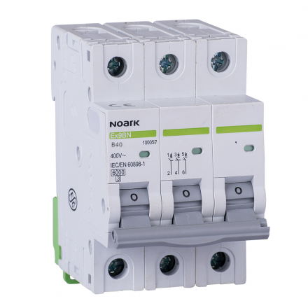 NOARK Wyłącznik nadprądowy 3P B 40A 6kA AC Ex9BN 100057
