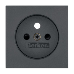 BERKER one.platform B.Kwadrat Płytka gniazdo z/u z/p antracyt 3965768996
