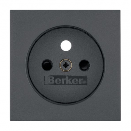 BERKER one.platform B.Kwadrat Płytka gniazdo z/u z/p antracyt 3965768996