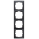 BERKER one.platform B.Kwadrat Ramka 4x uniwersalna antracyt 5310148996