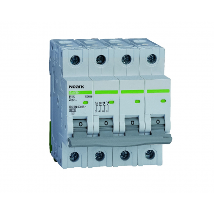 NOARK Wyłącznik nadprądowy 4P B 16A 6kA AC Ex9BN 100083