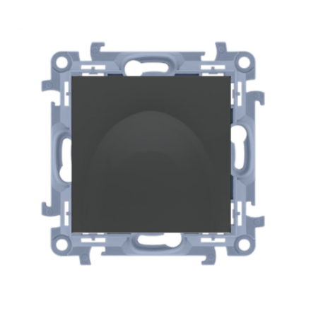 SIMON 10 Wpust kablowy do ramki czarny mat CPK1.01/49