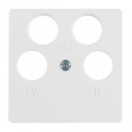 BERKER one.platform B.Kwadrat Płytka antenowa 2xSAT biała 148409