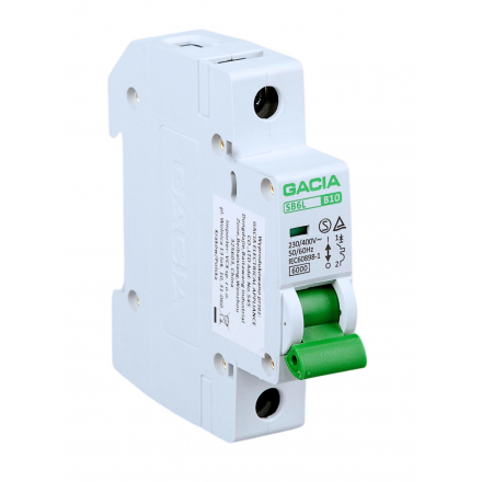 GACIA Wyłącznik nadprądowy SB6L B 1P 10A 6kA AC